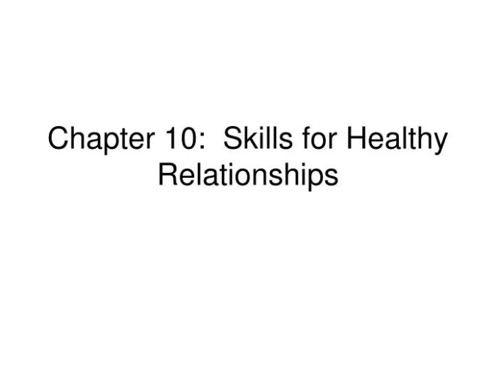 Chapter 6 skills for healthy relationships